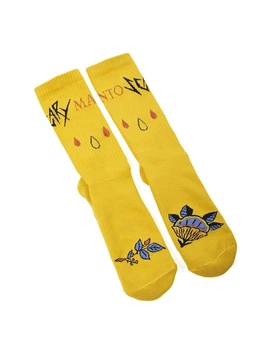 Шкарпетки MANTO Socks Skulls Yellow (MNS543_YEL/BLK_3M)