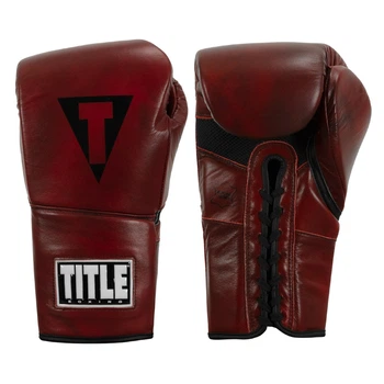 Боевые перчатки Title Boxing Blood Red Leather Sparring Gloves (BRSG-RD-16oz)