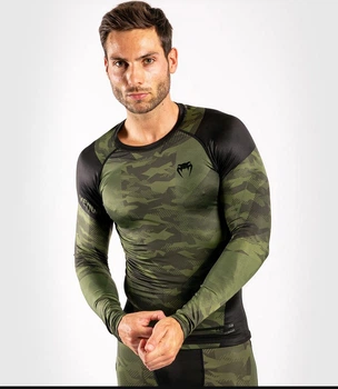 Рашгард Venum Trooper Rashguard Long Sleeves Forest Camo Black (VENUM-04013-219-S)