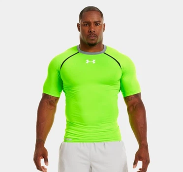Компрессионная футболка Under Armour Dynasty Vented Compression - Green (1238775-389-XXL)