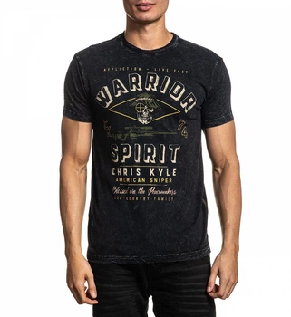 Футболка Affliction CK Valor SS Tee Black Lava Wash (A21598-S)