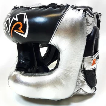 Боксерский шлем с бампером Rival Guerrero RHGFS3 Facesaver Headgear Silver (RHGFS3-Silver-L/XL)