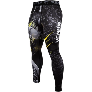 Компрессионные штаны Venum Viking 2.0 Spat Black Yellow (VENUM-03416-111-XXL)
