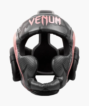 Шлем Venum Elite Headgear Black Pink Gold (VENUM-1395-537)