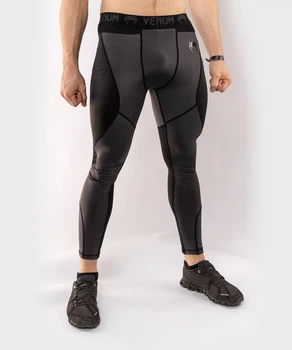 Компрессионные штаны Venum G-Fit Spats Grey Black (VENUM-03727-203-S)