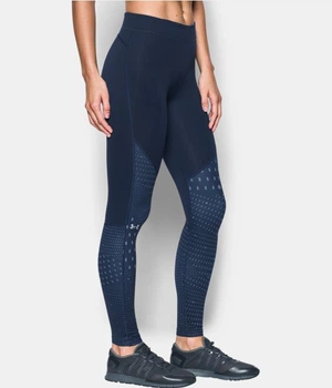 Женские компрессионные леггинсы Under Armour Womens ColdGear Graphic Legging Navy (1290768-767-XS)