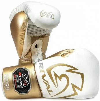 Боксерские перчатки Rival RS100 Professional Sparring Gloves White Gold (RS100-WhiteGold-18oz)