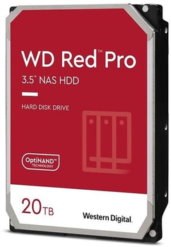 Жорсткий диск Western Digital Red Pro 20TB 7200rpm 512MB WD201KFGX 3.5 SATA III