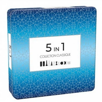 Настільна гра 5 в 1 (5 in 1) (Шахи, Нарди, Шашки, Доміно, Хрестики нулики) Подарунковий Набір