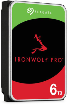 Dysk twardy Seagate IronWolf Pro 6 TB 7200 obr./min 256 MB ST6000NT001 3,5 SATA III