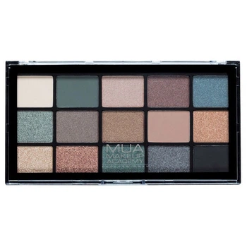 Палитра теней MUA Makeup Academy 15 Shades Eyeshadow Palette - Green Goddes