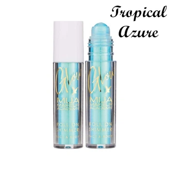 Тени для глаз и тела MUA Makeup Academy Glow Roll On Shimmer for Face & Body - Tropical Azure Голубой