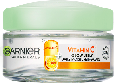 Увлажняющий гель Garnier Skin Naturals с витамином С для тусклой кожи лица с эффектом сияния и выравнивания тона 50 мл (3600542471046)