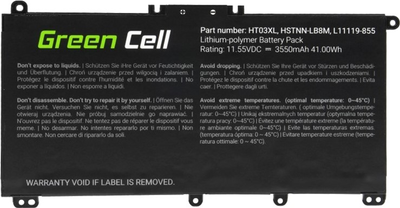 Акумулятор Green Cell для ноутбуків HP 11.55 V 3400 mAh (HP163)