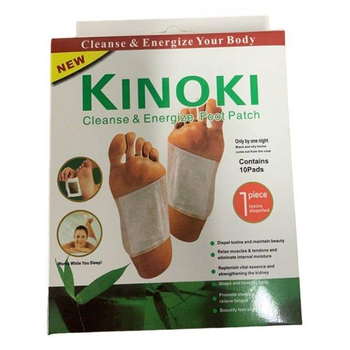 Пластырь-детокс для ступней KINOKI для выведения токсинов упаковка 10 шт