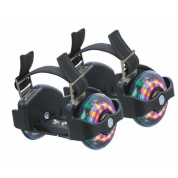 Ролики на п'яту Flashing Roller чорний колеса, що світяться