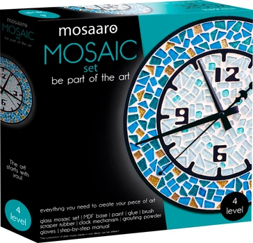 Стеклянная мозаика Mosaaro Часы круглые Ø300 мм (MA4001)