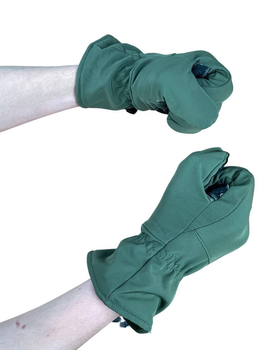 Зимові тактичні рукавиці Soft-shell Олива розмір ХL