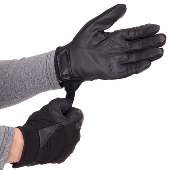 Тактичні рукавички із закритими пальцями розмір L кольор Чорний