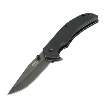 M-Tac ніж складаний Type 8 Black, розкладний штик, тактичний складаний ніж, армійський ніж, бойовий складаний ніж