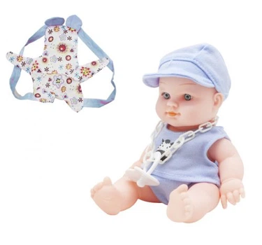 Пупс резиновый JIA YU TOY "Baby Kid" голубой 12101 Р 152546