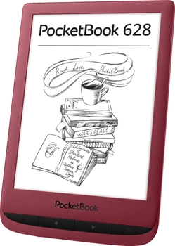 E-book PocketBook 628 Touch Lux 5 Ink Red (PB628-R-WW)