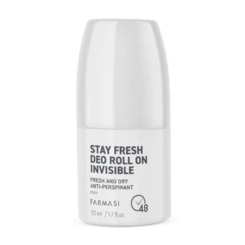 Чоловічий роликовий антиперспірант невидимий, без слідів Invisible, 50 мл Stay Fresh Deo Roll On, 48 годин захисту Фармасі