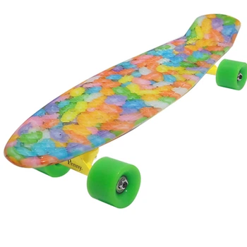 Скейт Пенні борд Penny board Graffics Nickel Long 27 Caramel