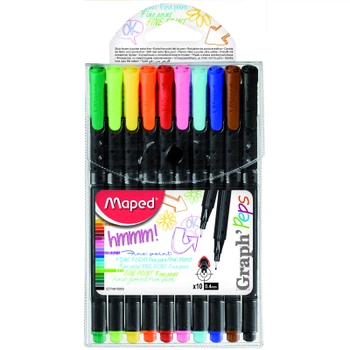 Лайнер Maped Graph Peps 0.4 мм 10 цветов (MP.749150)