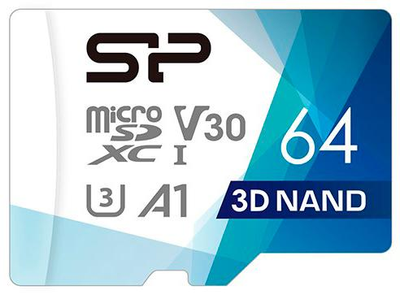 Silicon Power Superior Pro microSDXC 64GB V30 UHS-I U3 A1 + adapter (SP064GBSTXDU3V20AB)