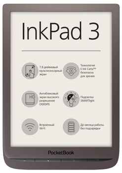 Електронна книга PocketBook InkPad 3 740 Dark Brown