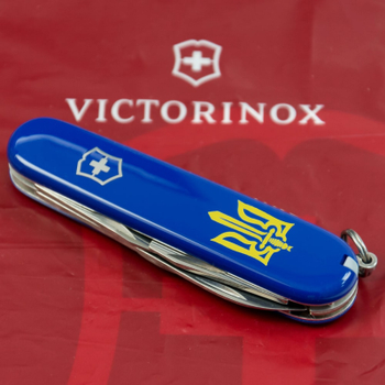 Нож Victorinox Spartan Ukraine Blue "Тризуб ОУН жовтий" (1.3603.2_T0308u)