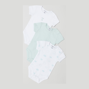 Набір дитячих боді-футболок 3 шт для дівчинки OVS 1598498 92-98 см Різнокольоровий (8052147032071)