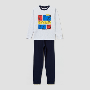Піжама дитяча (футболка з довгими рукавами + штани) OVS 1628996 104 см Grey Melange (8052147504882)