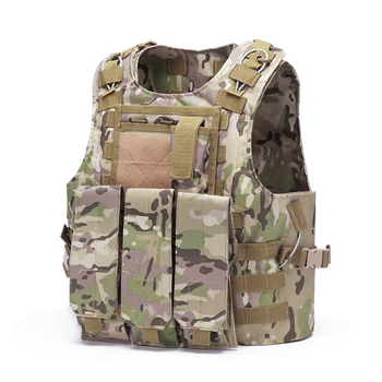 Жилет тактический AOKALI Outdoor А56 (Camouflage CP) камуфляжный защитный на липучках