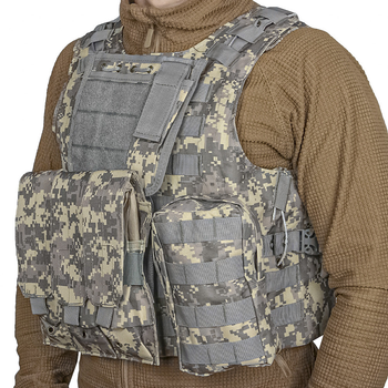 Жилет тактичний AOKALI Outdoor А56 Camouflage ACU