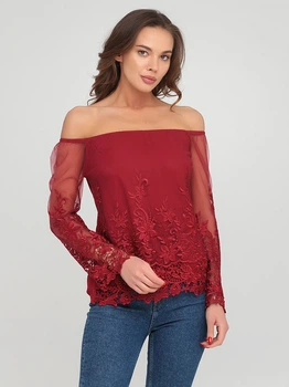 Блуза Lipsy LP31118-39 XS (50444XS) Бордовый