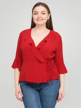 Блуза Quiz LPB050719-5 2XL (645192XL) Красный