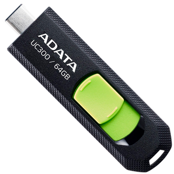 ADATA UC300 64 GB Type-C czarno-zielony (ACHO-UC300-64G-RBK/GN)