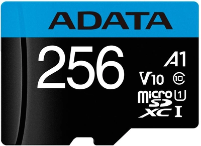ADATA Premier microSDXC 256GB UHS-I U1 A1 V10 (AUSDX256GUICL10A1-RA1)