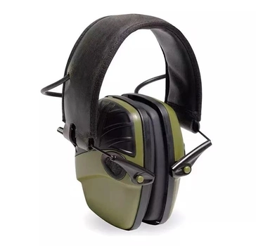 Активні навушники ProTac Slim Олива + Premium кріплення на шолом каску (127900pr)