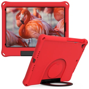 Чехол STR EVA Apple iPad Air 3, 2019 (10.5" экран) детский с кольцом для ношения и подставкой Red