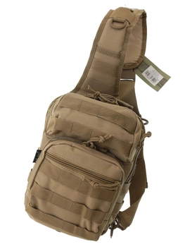 Рюкзак через плече 8 літрів Assault MIL-TEC Coyote 14059105