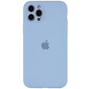 Чехол Silk Full Camera Protective (AA) для Apple iPhone 14 Pro Max (6.7") Голубой / Lilac Blue Без бренда