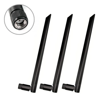 Антенна WiFi GSM 3шт. 6 dBi 3G 4G LTE 900/1800MHz 2.4GHz 5GHz RP SMA для роутеров, модемов, репитеров