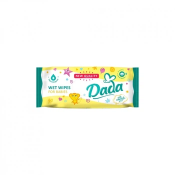 Детские влажные салфетки Dada с экстрактом ромашки, 60 шт (4820174980382) (201685)