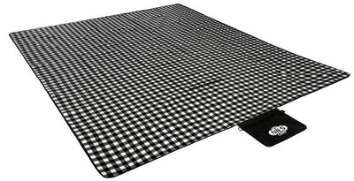 Koc piknikowy NILS CAMP NC2310 Czarno-biały 300x200 cm (15-05-210)