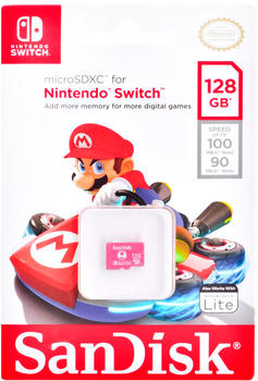 Karta pamięci SanDisk Nintendo Switch microSDXC 128 GB UHS-I V30 (SDSQXAO-128G-GNCZN)