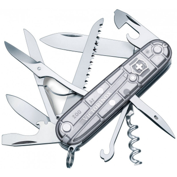 Ніж Victorinox Huntsman Transparent Silver Blister (1.3713.T7B1)