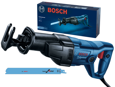 Сабельная пила Bosch Professional GSA 120, 1200 Вт, регул.скорости + полотно Heavy for Metal (06016B1020)